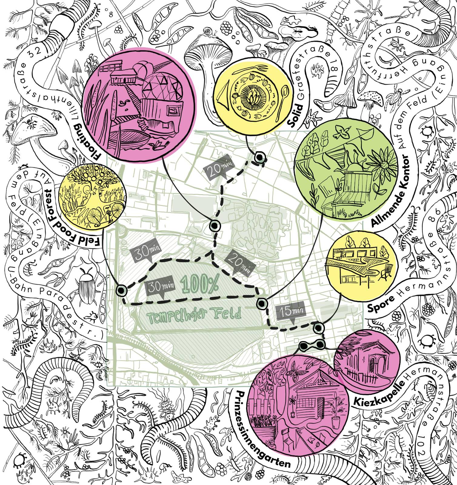 Map of festival locations